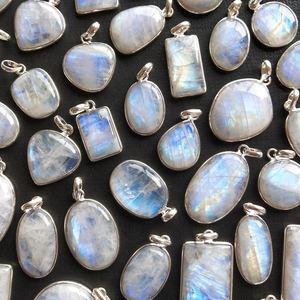 Colgante de piedra lunar cromada y cristal, piedra de cristal ankh, arcoíris, cuentas de piedra lunar, novedad de 2020 - Product Image 6