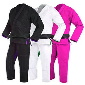 Ropa de lucha de Jiu Jitsu BJJ Gi, uniforme ligero, brasileño, Color blanco, producto en oferta - Product Image 3