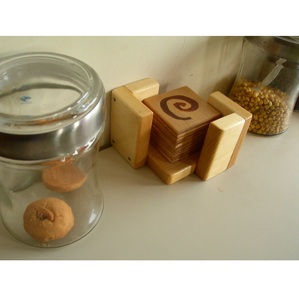 Tampons en bois d'acacia les plus vendus, faits à la main, personnalisés, pour table de bureau et maison - Product Image 6