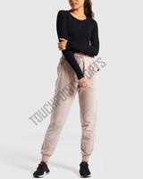 Combinaison de yoga mi-mollet noire unie respirante pour femme, 100 % polyester, écologique, vente en gros, collection été