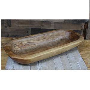 Rustique bois décoratif pâte bol pour la maison Offre Spéciale main planteur de bois sculpté à la main en bois pâte bol avec des prix bas - Product Image 1