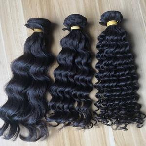 Extensions de cheveux bruts indiens naturels, tissage de cheveux humains vierges, non traités, 20 pièces, vente en gros - Product Image 1