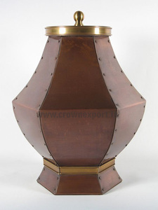 <b>Large</b> copper cremation <b>urns</b> 300 cubic'' upto 4 ltrs human ashes hold antique finished funeral burial <b>urn</b> from top listed company - Product Image 4