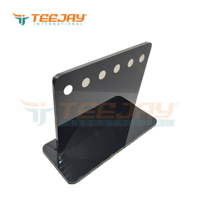 Black Magnetic <b>Acrylic</b> Tweezer Display Stand for 6 tweezers with Customized logo Eyelash Eyebrow Tweezer display stand - Product Image 3