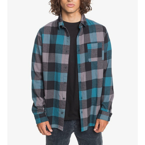 เสื้อเชิ้ตแขนยาวลายหมากรุก,เสื้อลำลองสำหรับผู้ชายแบบติดกระดุม - Product Image 3