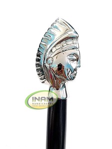 Canne en bois de Shisham artisanale avec poignée en laiton en forme d'oiseau, élégante, pour hommes et femmes, bâton de marche durable et classique, idée cadeau - Product Image 2
