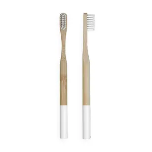 Cepillo de dientes de bambú orgánico Biodegradable, ecológico, de madera, 100% Biodegradable, en forma de U C y S