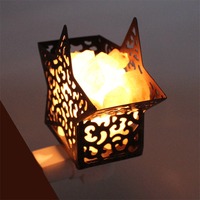 Lampe en cristal de sel rose de l'Himalaya sculpté, avec lumière réglable, style Amour, toucher réel, décoration de chambre et de maison