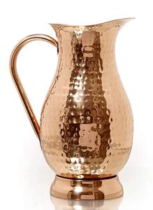 Custom Logo <b>Copper</b> Jug Glass Mini Water Jug - Product Image 2