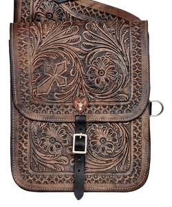 Bolsas de sillín de salto de cuero genuino de alta calidad Y & Z, bolsa de sillín ecuestre con herramientas manuales para montar a caballo - Product Image 1