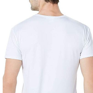 Venta al por mayor de manga corta de cuello redondo de buena calidad 100% algodón hombres camiseta hombres - Product Image 4