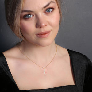 เงาเพทายสไตล์ที่ไม่ซ้ำกัน Dainty ติดเสน่ห์สร้อยคอจี้ในแบบฉบับ925เครื่องประดับเงินสเตอร์ลิง - Product Image 4