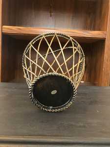 Ensemble de 3 paniers à nourriture en fil métallique de tailles personnalisées, design en maille avec finition en poudre noire, parfait pour le rangement décoratif des ustensiles de cuisine - Product Image 4