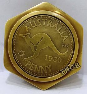 Brújula de latón antigua náutica, brújula de bolsillo Vintage antigua, regalo marítimo - Product Image 5