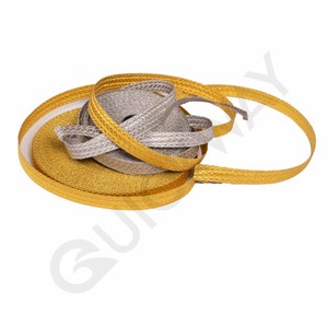 Rubans, lacets et tresses de médailles cérémonielles de qualité supérieure personnalisés, couleur argentée, vente de tresses en dentelle personnalisées - Product Image 1