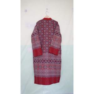 Cotton Kantha Quilt Jacket Dress <b>Kimono</b> Beachwear Bath Robe Dressing Gown Hand Stitch Kantha Robe Hand Block Printed Soft <b>Kimono</b> - Product Image 6