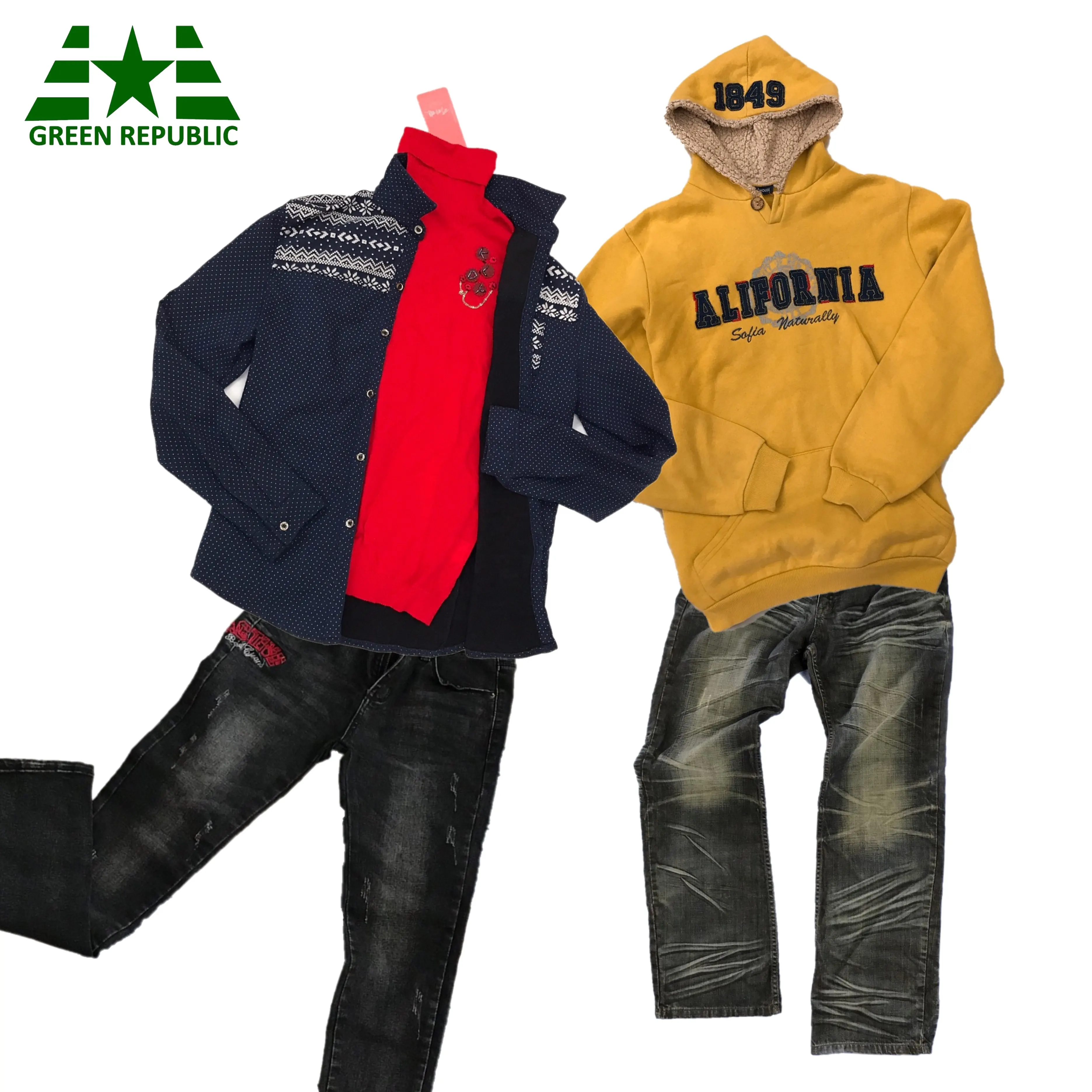 2023 A sınıfı garantili moda ve temiz ucuz kullanılan kışlık ceketler karışık kazak ikinci el kıyafet satılık