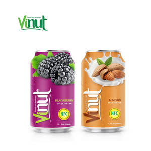 Jus de mûre OEM ODM marque privée fabricant de boissons formulation personnalisée Vietnam usine 330ml Alu peut 24 canettes carton - Product Image 1