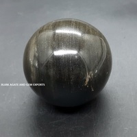 Sphère d'obsidienne dorée brillante de haute qualité, cristal naturel poli, pierre précieuse de 40-60 mm, faite à la main, objet de collection, décoration pour la maison
