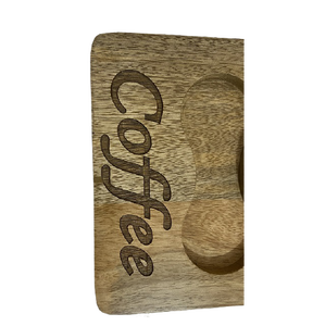 ถาดไม้ร้อนขายกาแฟสำหรับเครื่องครัวมะม่วงผนังถาดในถาดเสิร์ฟสีธรรมชาติสำหรับกาแฟ - Product Image 6