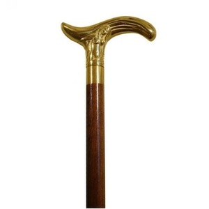 Poignée en métal faite à la main avec poignée décorative de concepteur de malade de marche en bois de haute qualité - Product Image 4