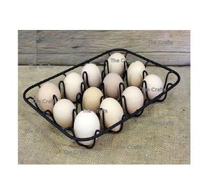 Soporte para Huevos de Alambre de Hierro de la Mejor Calidad para el Hogar, Hotel y Restaurante, Cesta de Cocina en Color Negro - Product Image 1