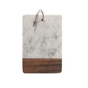 Planche à découper en marbre et bois planche à fromage en gros pour poignée en cuir suspendu pour taille personnalisée prix pas cher - Product Image 2