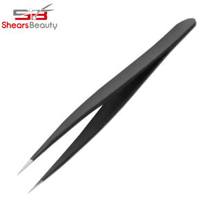Anti-Static Eyebrow Tweezers Makeup Curved Stainless Steel Eyelash Eyebrow Extension Tweezers Tools - Product Image 4