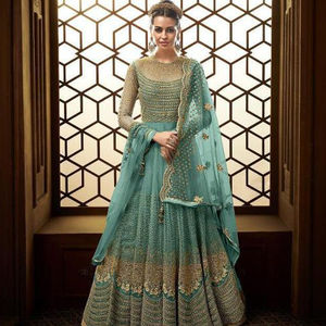 stone work long frocks