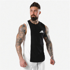 Summer Open Side Sleeveless Top Active Muscle Sports <b>Vest</b> Undershirts Mens Casual Loose Fitness Workout Tank Tops for Men - Product Image 1