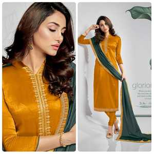 Modern Velvet KurtisTie and <b>Belt</b> Sequence Codding Work Santton Bottom for Women With Ganwaal 4Side Lace Dupatta by Roya Export - Product Image 6