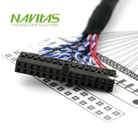 Conjunto de Cable LVDS con Conector Hembra IDC Personalizado para Panel LCD y Placa PCB