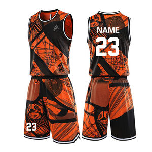 Short en jersey de basket-ball pour hommes personnalisé en gros, uniforme de sublimation réversible respirant avec option de taille plus avec design - Product Image 3
