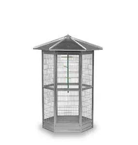 Cage à oiseaux pliante, 8 côtés, extérieur galvanisé Modèle Natalia