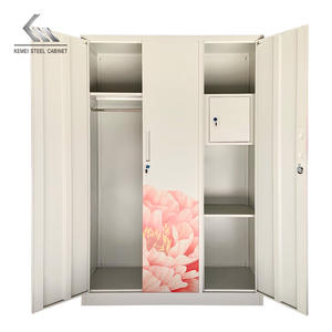 Flikemei — garde-robe almirra en acier, 4 portes, pour maison de bébé, chambre à coucher - Product Image 5