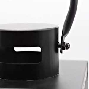 Modern Metal Candle Holder in <b>Black</b> <b>Lantern</b> - Product Image 3