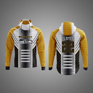 Camiseta elástica de fútbol americano para adultos OEM, aparejos de alta calidad, sarga personalizada, equipos de clubes, uniforme corto, 100% poliéster, personalizado - Product Image 6