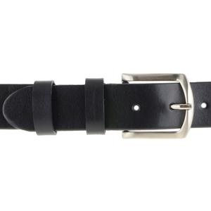 100% nuova cintura nera fatta a mano in vera pelle di vacchetta per gli uomini 6 taglie in una scatola direttamente dall'Italia - Product Image 3