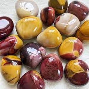 Mookaite natural Jasper Piedras caídas Cristales curativos pulidos para Equilibrio Energético y decoración - Product Image 3