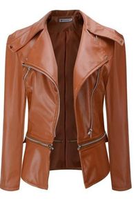 Vente en gros d'usine de qualité supérieure Veste de moto en cuir véritable tricotée décontractée et élégante pour l'hiver pour femmes dans un emballage de qualité supérieure - Product Image 5