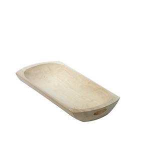 Tazón de masa de color blanco de madera de estilo Simple moderno decoración del hogar de alta calidad de madera hecha a mano Natural - Product Image 5