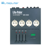 Liteputer - Paquete de 4 Canales de Atenuación de 30A con Control DMX512 para Luces de Escenario, AC100-240V, 1 Año de Garantía