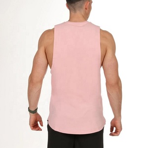 Débardeur en coton pour hommes pour l'entraînement d'été à séchage rapide avec logo personnalisé, design décontracté et uni - Product Image 3