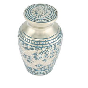 Urnes de souvenir indiennes avec gravure design souvenir en laiton pour les cendres Vente en gros de meilleure qualité - Product Image 6