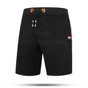 Shorts de sport pour hommes, best-seller, 100% coton, respirants, séchage rapide, multi-poches, taille élastique, logo personnalisé et style hip-hop - Product Image 1