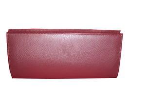 Sac de maquillage en cuir véritable avec fermeture éclair de couleur marron, logo personnalisé en gros, promotionnel - Product Image 4