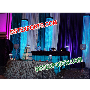 ตกแต่งคริสตัลเสางานแต่งงานเวทีทางเดินเสางานแต่งงานLedติดตั้งคริสตัลเสา - Product Image 1