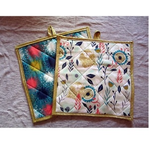 soft <b>pot</b> <b>holder</b> Cotton Oven <b>Pot</b> <b>Holder</b> for Kitchen and hotel use lain Solid Color - Product Image 2