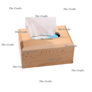 Boîte à mouchoirs en bois porte-serviettes pour mariage Restaurant Table décoration accessoires boîte à mouchoirs en vrac - Product Image 5