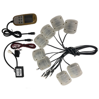 Sistema de Soporte Lumbar Inflable de TPU Personalizado para Asiento de Coche con 6 Motores de Vibración y Presión de Aire, DC 12V/24V, Ajuste Universal, Control de Encendido/Apagado